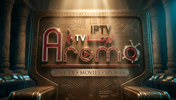 Aroma IPTV preview on a 4K streaming screen