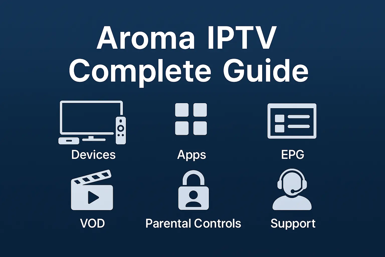 Aroma IPTV Complete Guide: Devices, Apps, EPG, VOD & Support